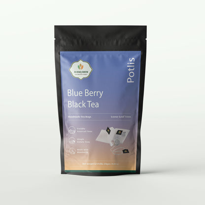 Blue Berry Black in Potlis Tea Bag